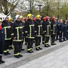 Cérémonie officielle de la passation de commandement du centre d'incendie et de secours de Magny-les-Hameaux.