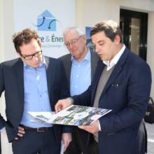 Visite de la société Espaces et Energie par M. le Maire et de l'élu en charge de la vie économique