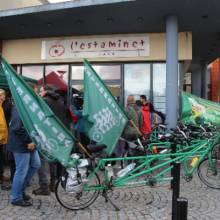 Les militants écologistes de l’Alternatiba à Magny-les-Hameaux