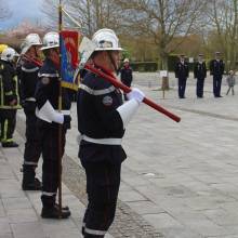 Cérémonie officielle de la passation de commandement du centre d'incendie et de secours de Magny-les-Hameaux.