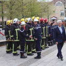 Cérémonie officielle de la passation de commandement du centre d'incendie et de secours de Magny-les-Hameaux.
