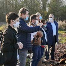 Visite de l Arche d Aigrefoin par les lus de Magny les Hameaux