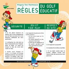 Les règles du golf éducatif de Magny-les-Hameaux 