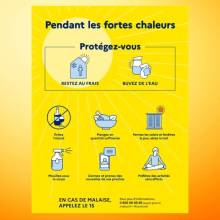 Pendant les fortes chaleurs, protégez-vous !