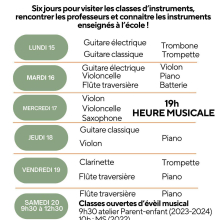 Planning portes ouvertes SEMAINE
