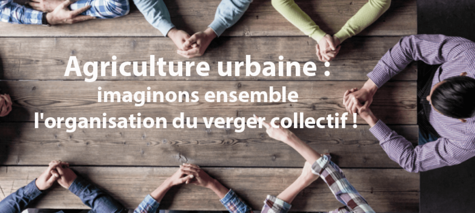 Agriculture urbaine : imaginons ensemble l'organisation du verger collectif !