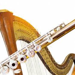 Harpe et flute