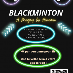 Affiche Blackminton