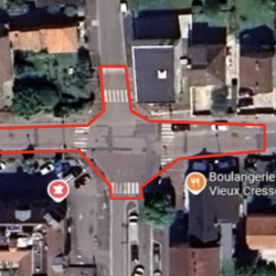 Travaux carrefour de la RD938 et de la rue Henri Barbusse et Le Marchand.