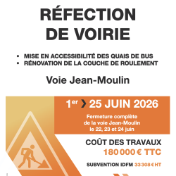 Info travaux Voie Jean Moulin