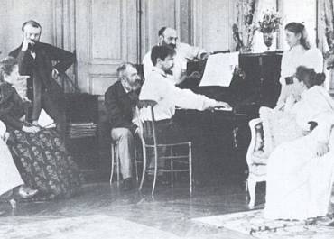 Claude Debussy au piano chez les Chausson