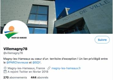 Page Twitter officielle de Magny-les-Hameaux