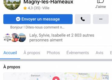 Facebook de la ville de Magny-les-Hameaux