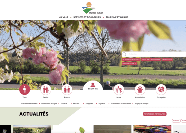 Page de garde du site internet de la Ville de Magny-les-Hameaux