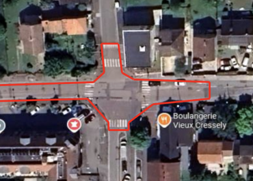 Travaux carrefour de la RD938 et de la rue Henri Barbusse et Le Marchand.