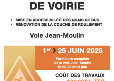Info travaux Voie Jean Moulin