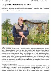 Mémoire de Magny N°197 • Les Jardins familiaux ont 20 ans avec Philippe Quint