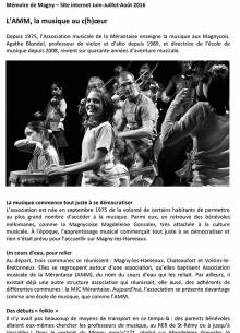 Mémoire de Magny N°187 • Association Musicale de la Mérantaise