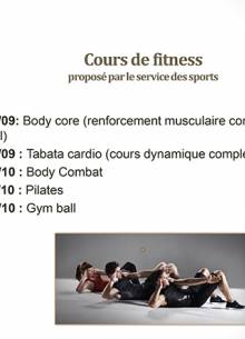 Programme fitness Septembre / Octobre 